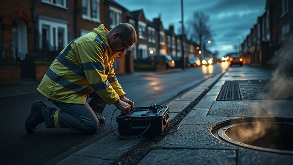 No-dig underground leak detection equipment in East Dulwich